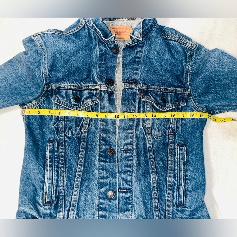 VINTAGE Levi's 70506 Denim Trucker Jacket 1980s - Picture 8 of 10